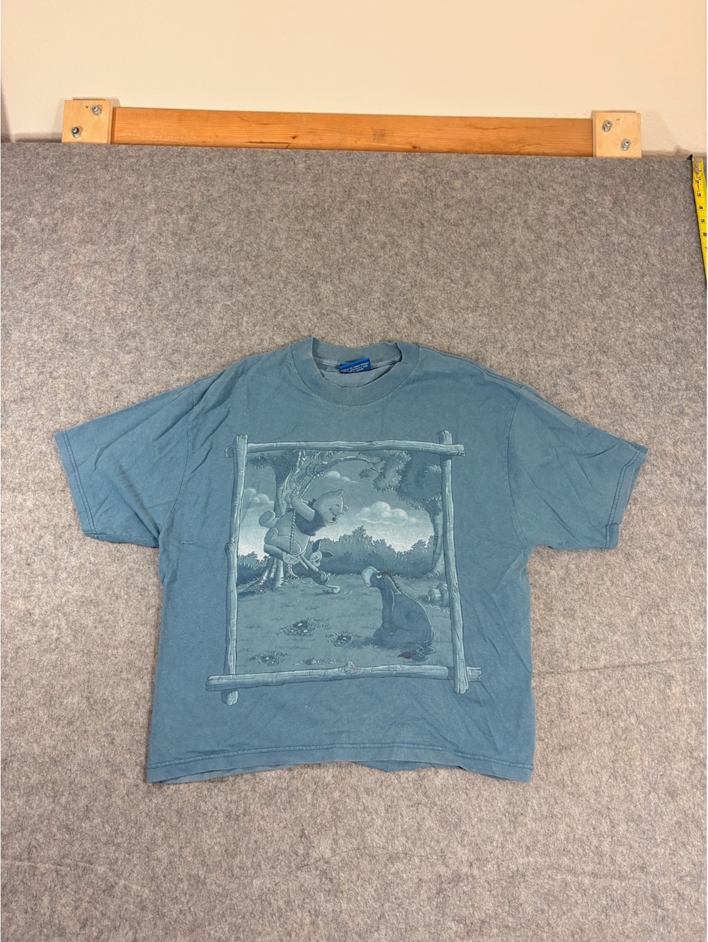 Vintage winnie the Pooh blue graphic t-shirt size M